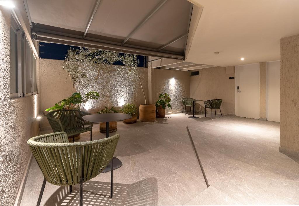 Posezení v ubytování Oliva Plaza Hotel
