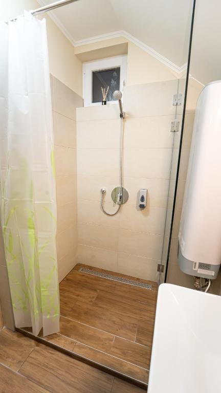 Koupelna v ubytování Palmy Home Dunakeszi