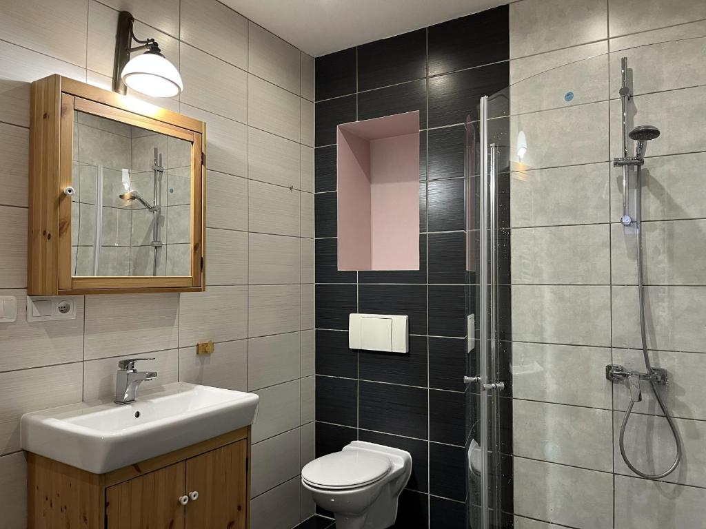 Koupelna v ubytování Dom Tkacki - Apartamenty - Pokoje - Jacuzzi