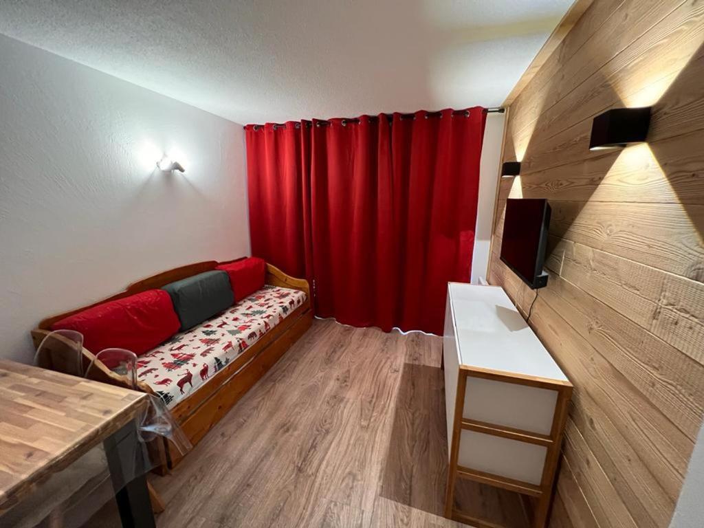 Predel za sedenje v nastanitvi Appartement Valloire, 2 pièces, 4 personnes - FR-1-263-189