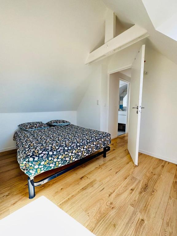 Posteľ alebo postele v izbe v ubytovaní Jolie maison de pêcheur - Mer