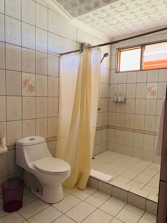 Koupelna v ubytování Casa Mano de Tigre