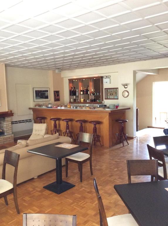 Kuchyň nebo kuchyňský kout v ubytování Hotel Aspassia