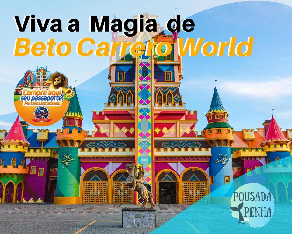 una foto del castillo de Disney en Walt Disney World en Pousada Penha 2 Beto Carrero, en Penha