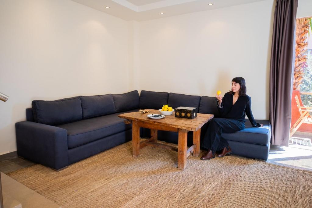 Posezení v ubytování MORO Marrakech Boutique Hôtel