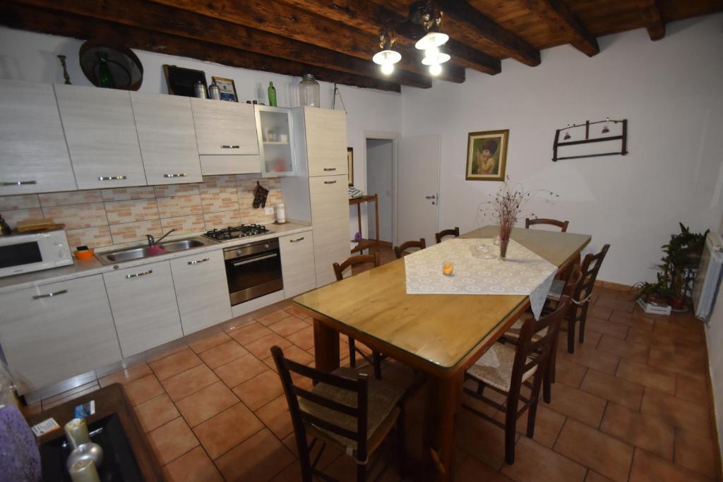 Kuchyň nebo kuchyňský kout v ubytování Adria bnb Nature Resort