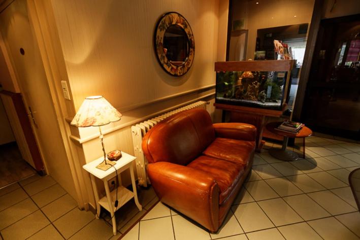 Posezení v ubytování Logis Hôtel restaurant Bel Horizon