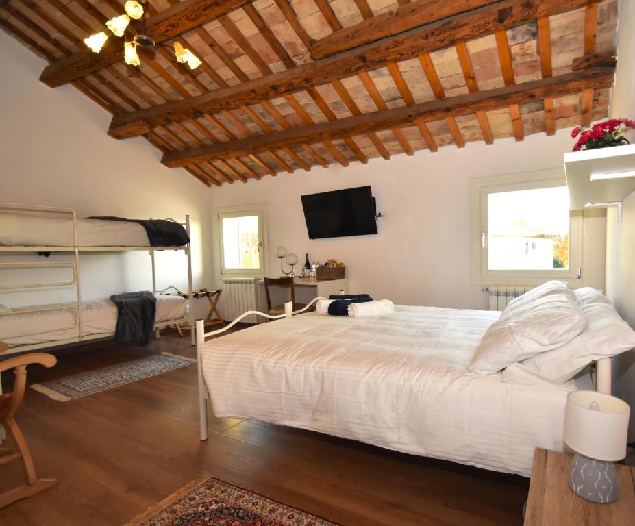 Postel nebo postele na pokoji v ubytování Adria bnb Nature Resort