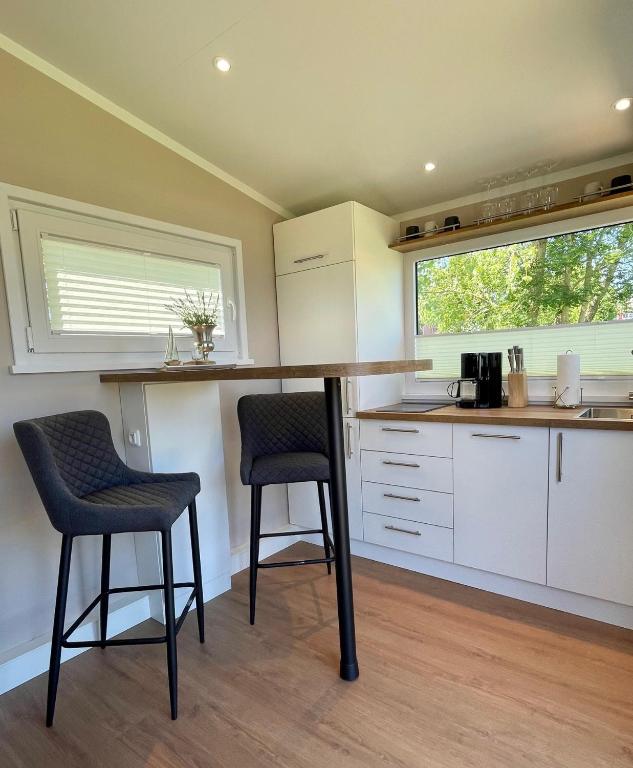 Kuchyň nebo kuchyňský kout v ubytování Tiny House Moritz