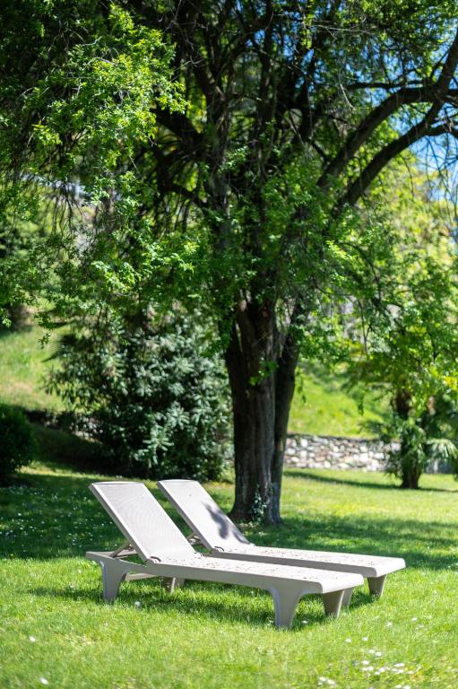 A garden outside Villa Orta