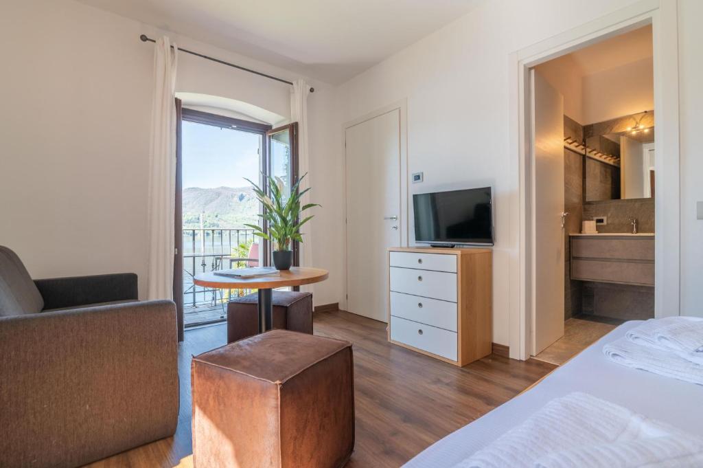 A bed or beds in a room at Villa Orta