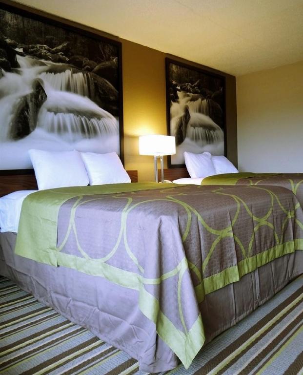 Super 8 by Wyndham Pigeon Forge-Emert St - 标准房间有两张大号床