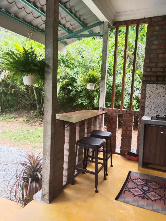 Zahrada ubytování Pondok Keladi Langkawi Guesthouse