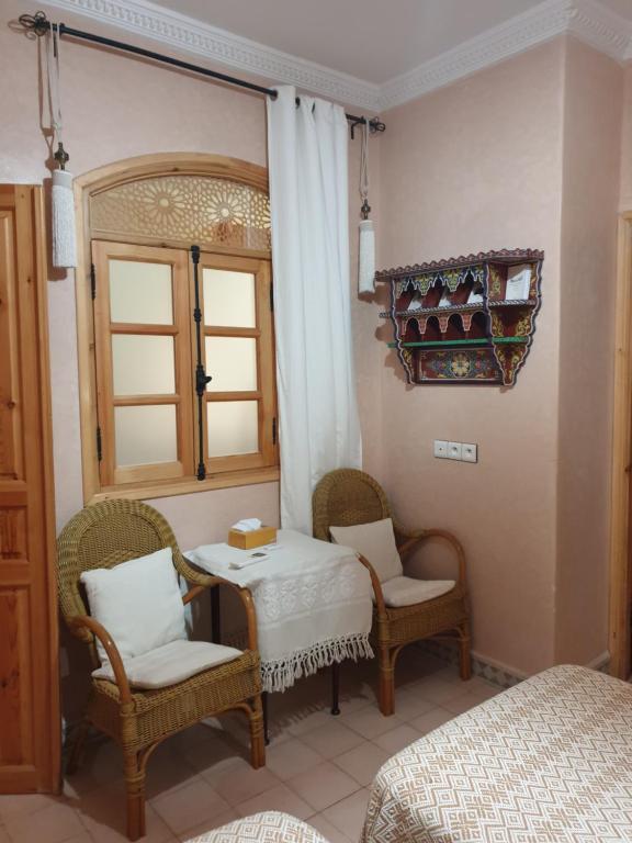 Posezení v ubytování Dar Sami, Riad Bab Kasbah