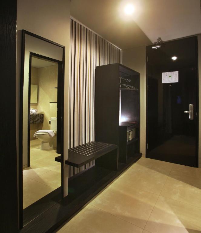 Postel nebo postele na pokoji v ubytování Cabin Hotel
