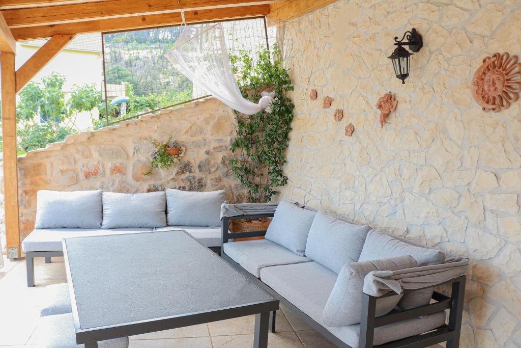 Posezení v ubytování Il Melograno Vrbanj Hvar