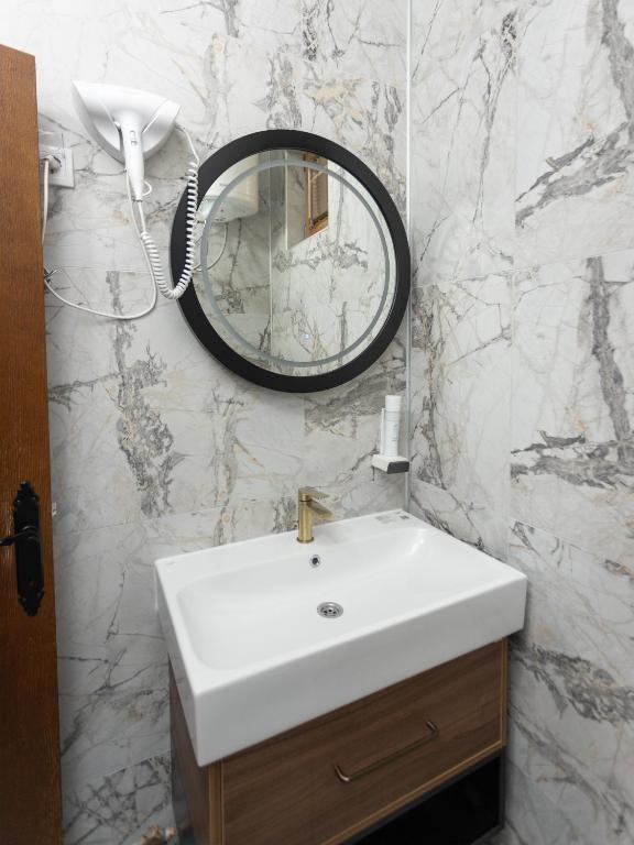 Koupelna v ubytování Hotel RAS Pazarište