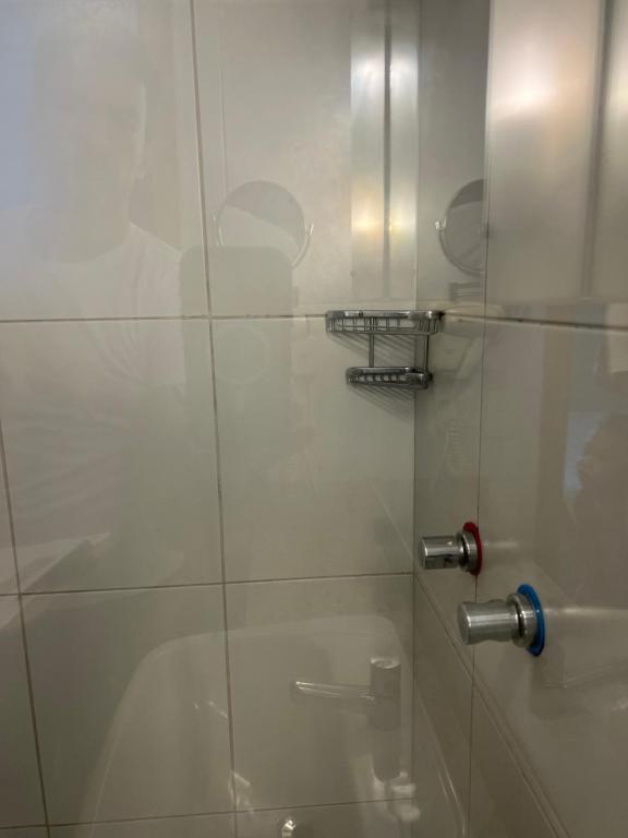Koupelna v ubytování Flat Boulevard Side 2104 Altissimo Padrão com Lazer