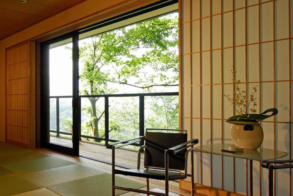 Posezení v ubytování Hakone Tokinoshizuku