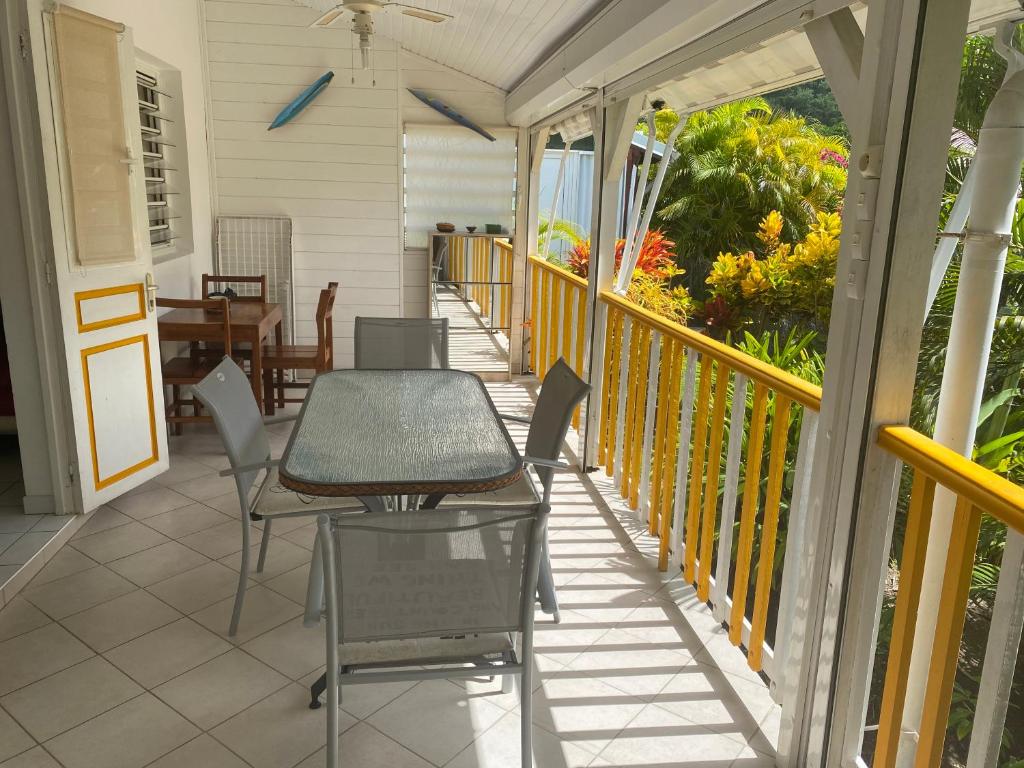 Balkón nebo terasa v ubytování Bungalow Belfond Plage Pointe Marin