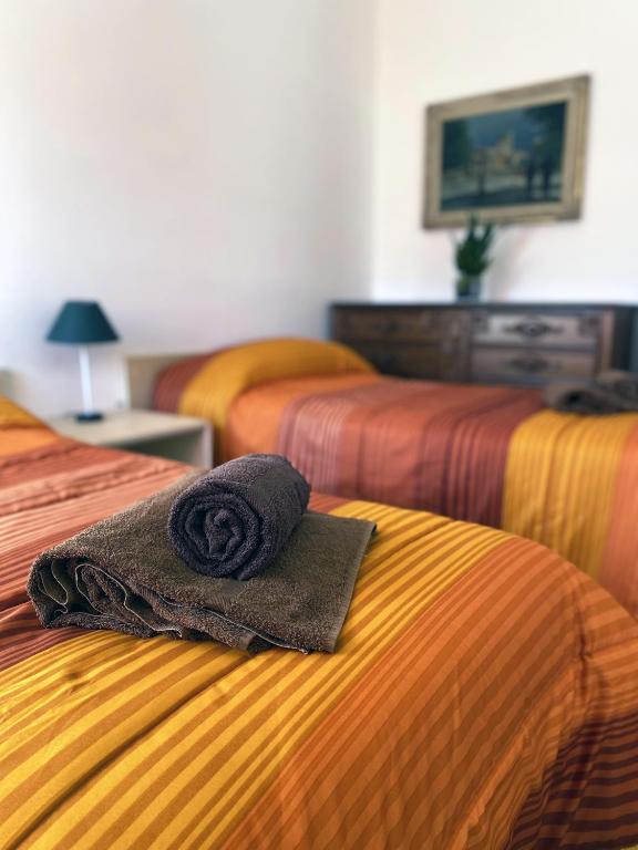 Postel nebo postele na pokoji v ubytování Flat Seriate