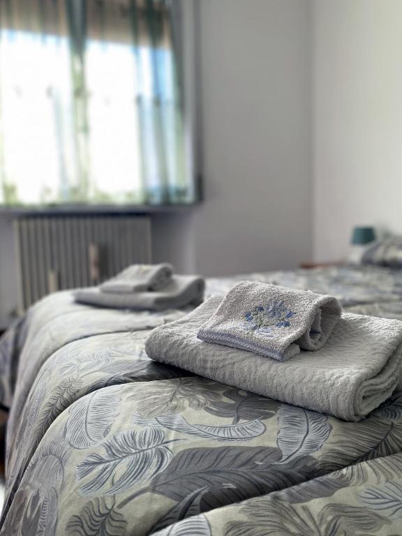 Postel nebo postele na pokoji v ubytování Flat Seriate