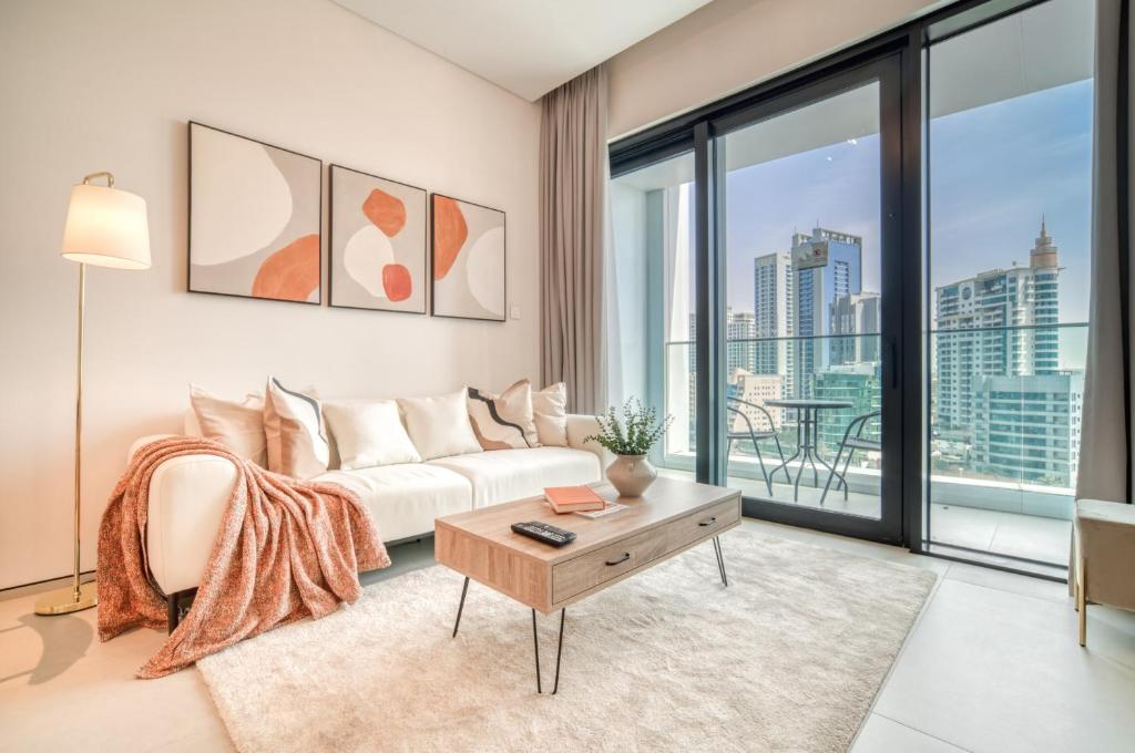 Posezení v ubytování Address JBR Marina Views, Address Beach Resort Residence, Dubai Marina - Mint Stay
