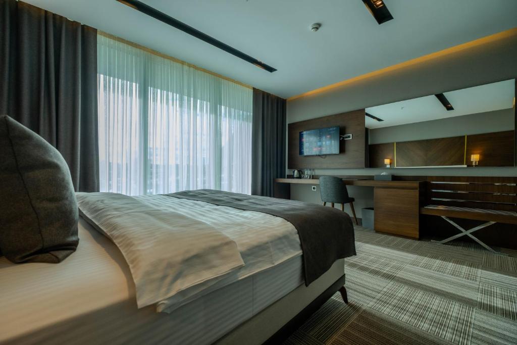 Postel nebo postele na pokoji v ubytování B'İSTANBUL HOTEL