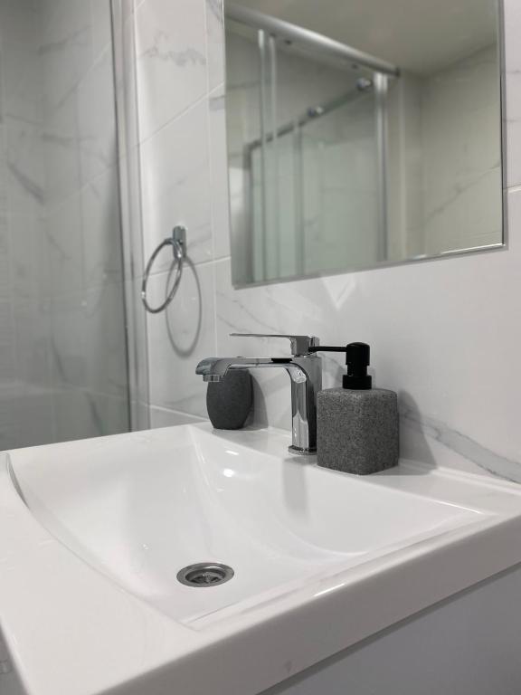 Koupelna v ubytování Apartman Alexandra