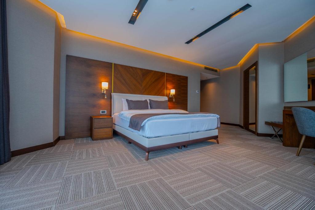 Postel nebo postele na pokoji v ubytování B'İSTANBUL HOTEL