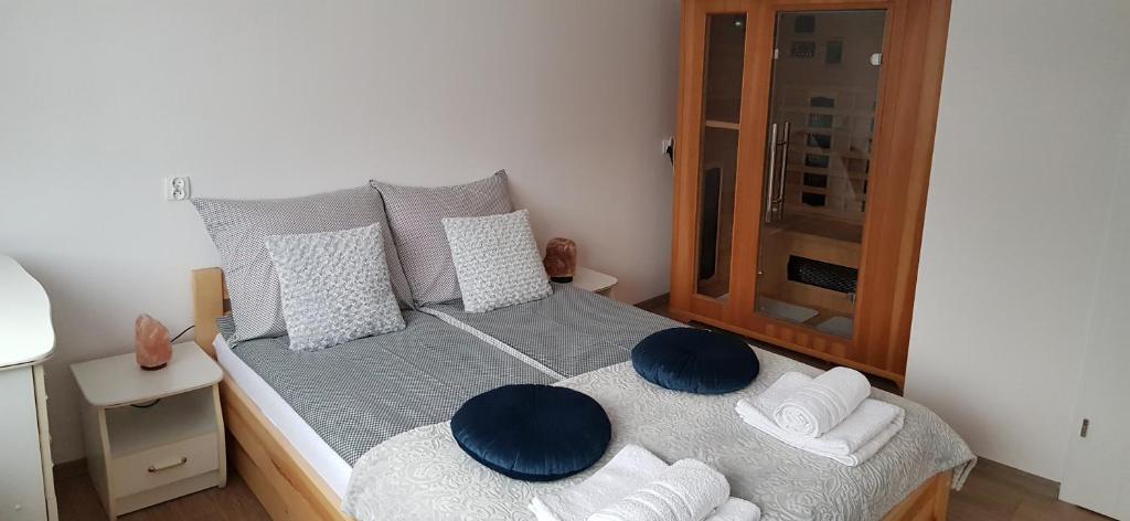 Postel nebo postele na pokoji v ubytování Blueberry