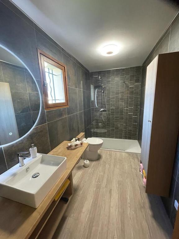 Koupelna v ubytování Chambre de la Tournette