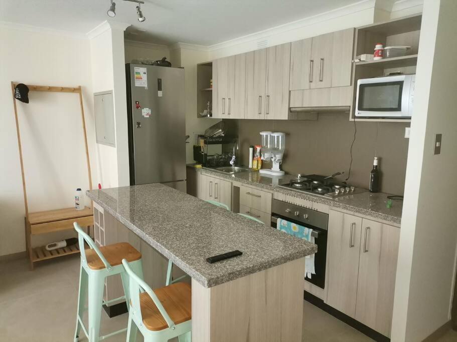 Køkken eller tekøkken på Departament La Serena faro 2D2B