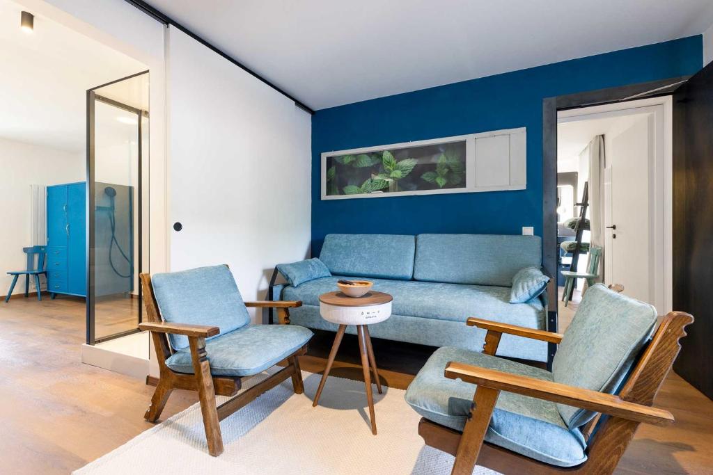 Posezení v ubytování Michlhaus nature and suites