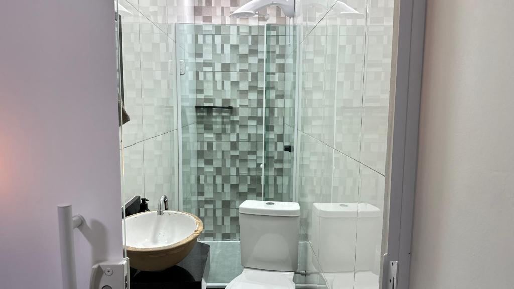 Koupelna v ubytování Guaru Inn Hostel