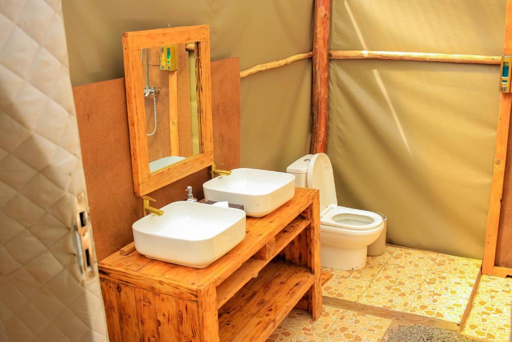 Koupelna v ubytování Little Amanya Camp