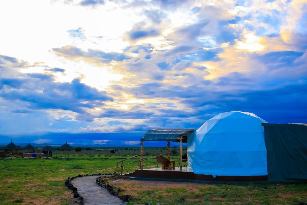 Příroda nedaleko luxury tent