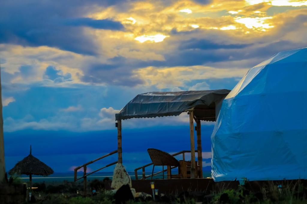 Příroda nedaleko luxury tent