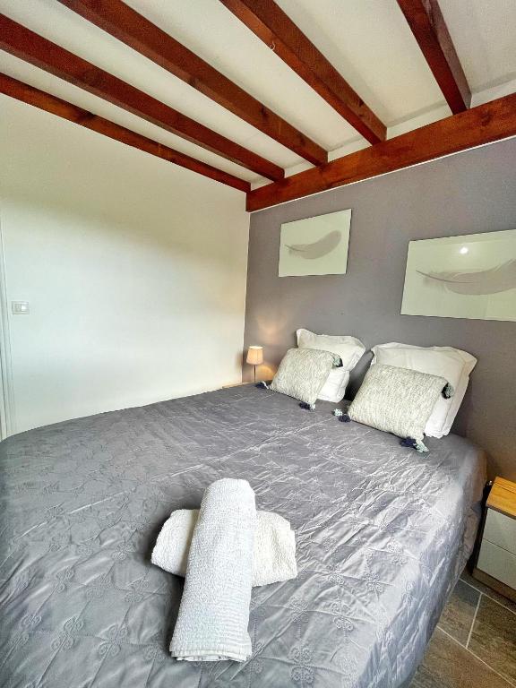 Postel nebo postele na pokoji v ubytování Villa Sweet Caraïbes, vue mer, jacuzzi