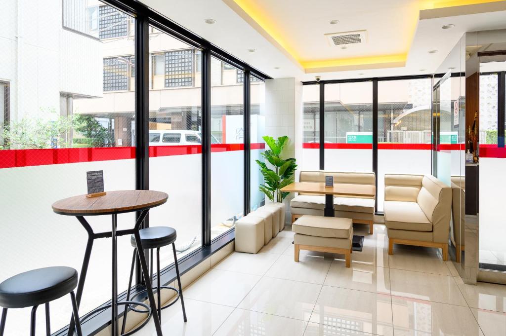 Posezení v ubytování Ueno Woo Hotel