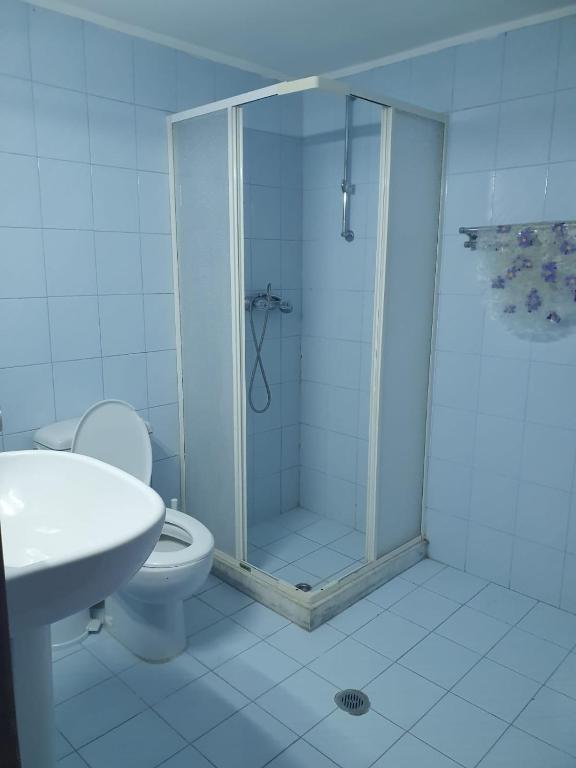 Koupelna v ubytování Haus Regina