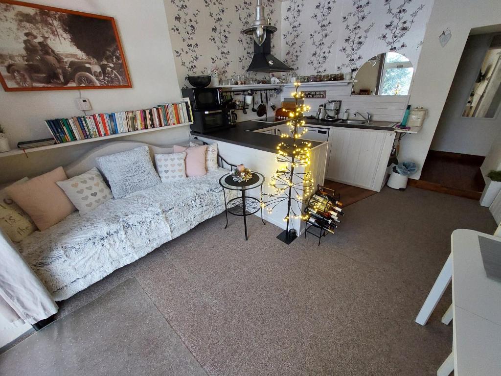 Kuchyň nebo kuchyňský kout v ubytování Apartmán Aromasalon