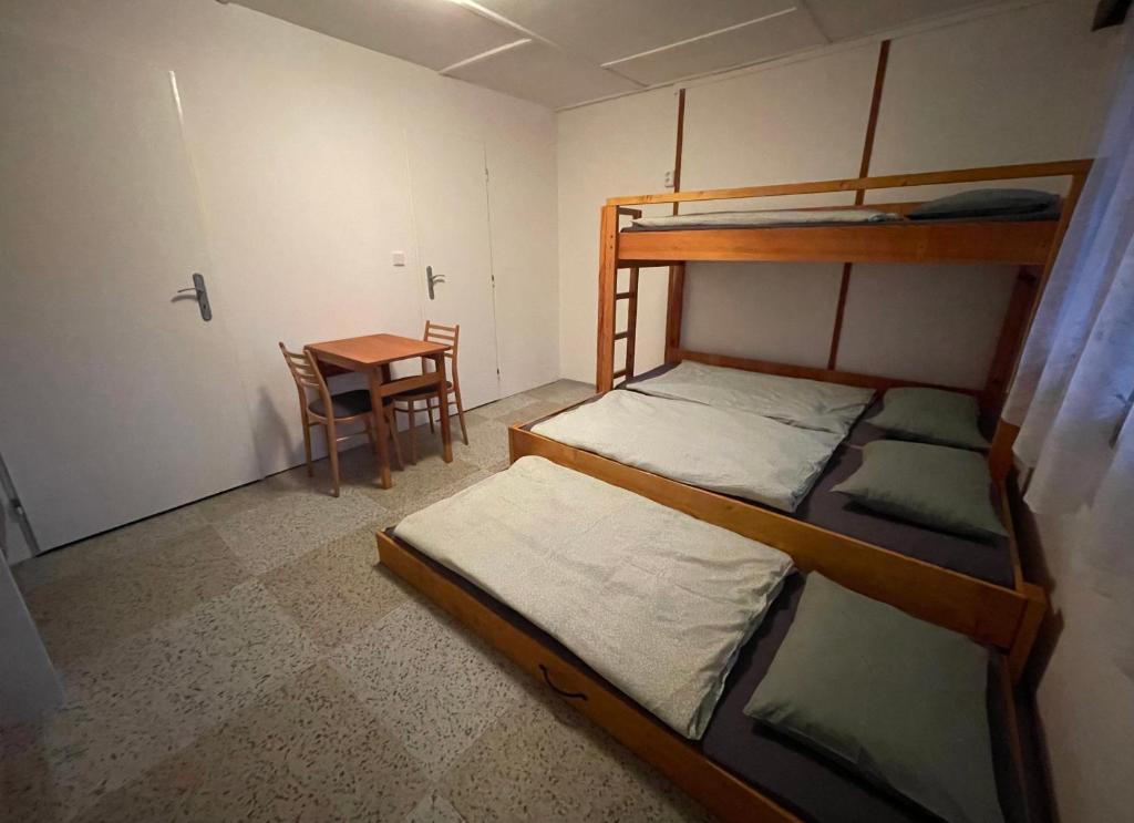 Postel nebo postele na pokoji v ubytování Chata Svoboda