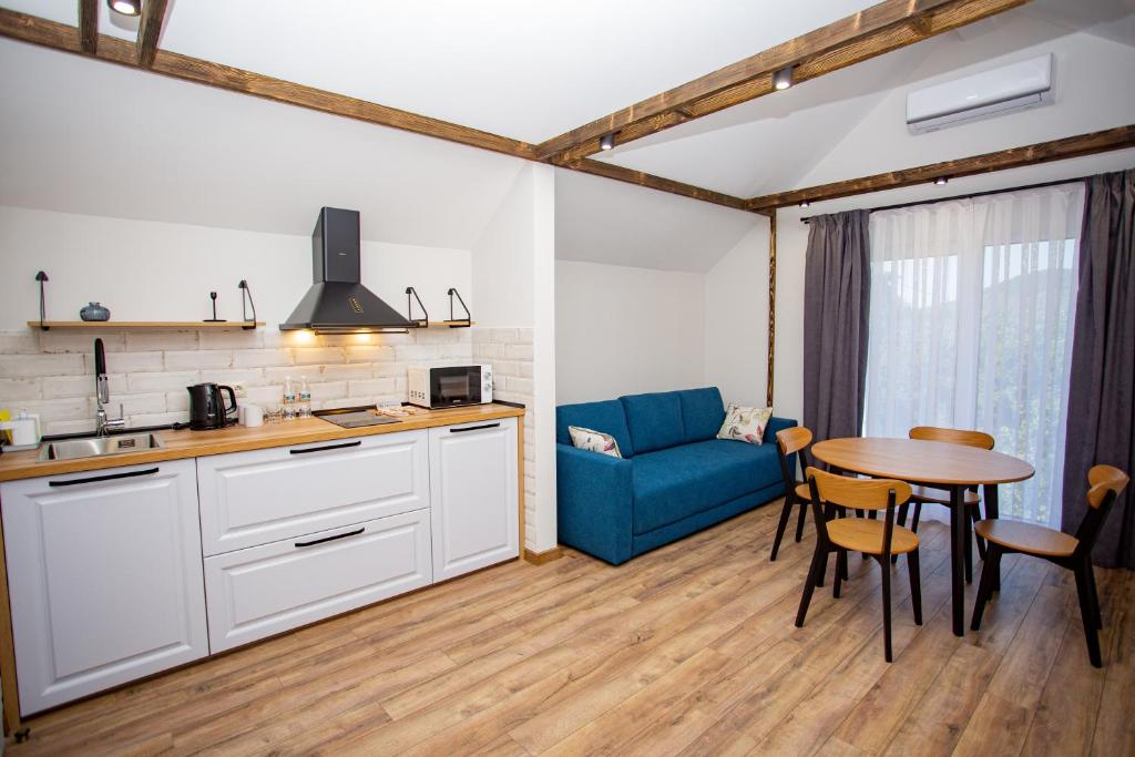 Kuchyň nebo kuchyňský kout v ubytování My Home Apart