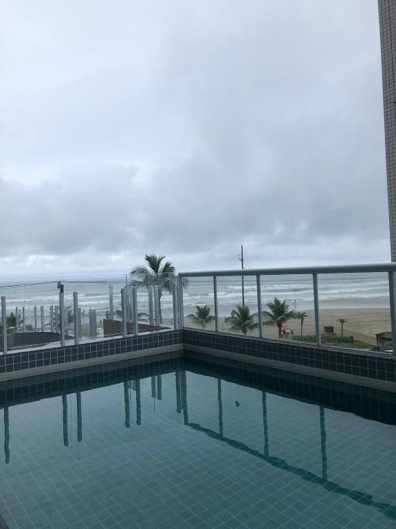 Vila Caiçara Apto à beira mar! Novinho - Appartamento Con Due Camere Da Letto
