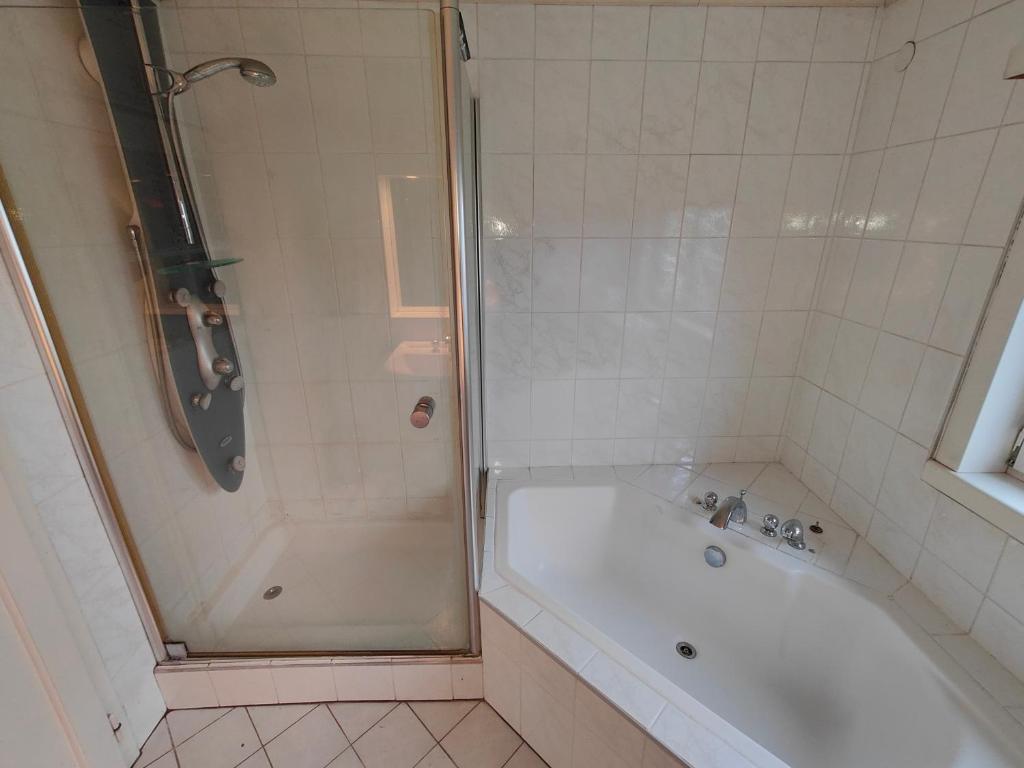 Koupelna v ubytování Gemütliches Haus mit schönem Garten