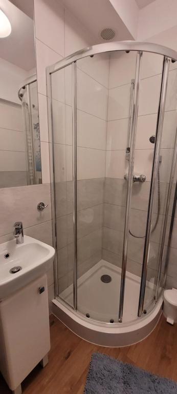 Kúpeľňa v ubytovaní Apartament na Heweliusza