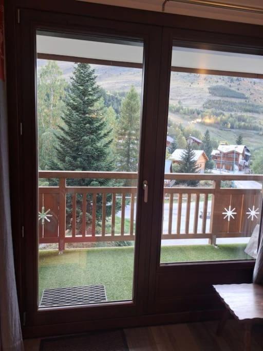 Balkón nebo terasa v ubytování Studio douillet aux deux Alpes