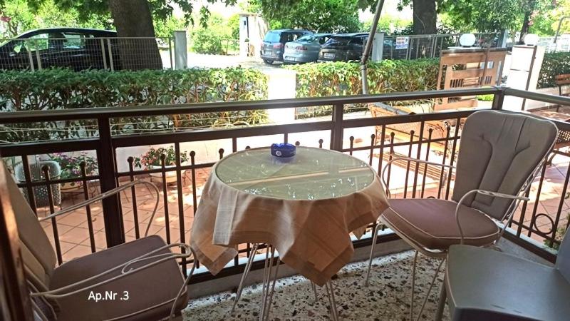 A balcony or terrace at Papadioti Apartments