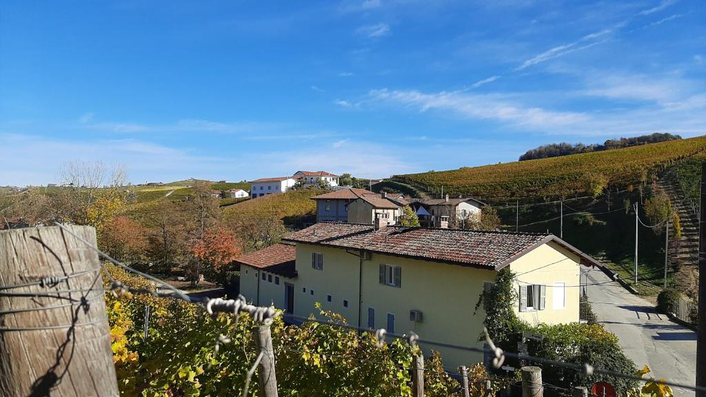a small house on a hill with a vineyard at Ciabot delle Aie - Barolo in Barolo